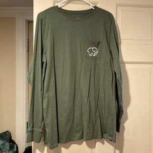 Ivory ella green long sleeve shirt